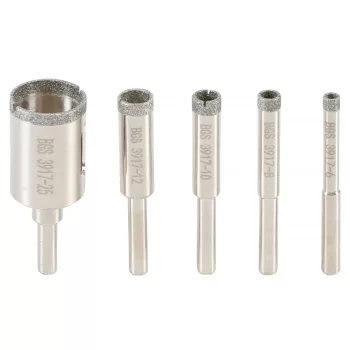   BGS technic 5 részes gyémánt korona fúrószár készlet, 6-25 mm (BGS 3917)
