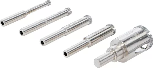 BGS technic 5 részes gyémánt korona fúrószár készlet, 6-25 mm (BGS 3917)