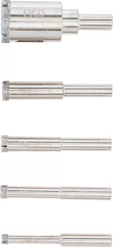 BGS technic 5 részes gyémánt korona fúrószár készlet, 6-25 mm (BGS 3917)