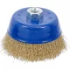 BGS technic Fazékkefe sárgaréz bevonatú acélhuzallal, Ø100 mm, M14 × 2, max. 8500 ford./perc (BGS 3987)