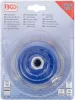 BGS technic Fazékkefe sárgaréz bevonatú acélhuzallal, Ø100 mm, M14 × 2, max. 8500 ford./perc (BGS 3987)