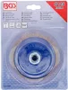 BGS technic Fazékkefe sárgaréz bevonatú acélhuzallal, Ø125 mm, M14 × 2, max. 6500 ford./perc (BGS 3988)
