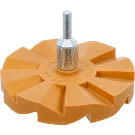   BGS technic Fóliaradír legyező kialakítással, matrica- és ragasztóeltávolításhoz, Ø90 mm, 6 mm-es szárral (BGS 3999-1)