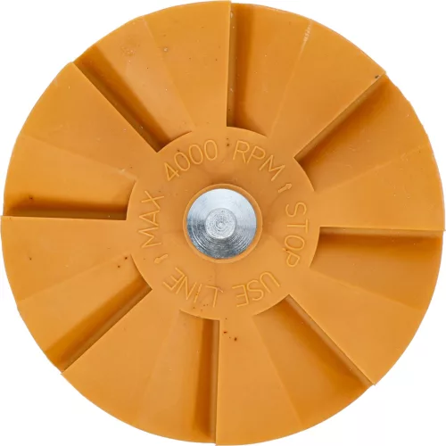 BGS technic Fóliaradír legyező kialakítással, matrica- és ragasztóeltávolításhoz, Ø90 mm, 6 mm-es szárral (BGS 3999-1)