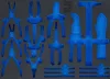 BGS technic 3/3 Szerszámtálca szerszámkocsihoz, üresen: 17 szerszámhoz: kalapácshoz, fogókhoz, csapszegkiütőkhöz (BGS 4011-5)