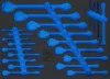 BGS technic 3/3 Szerszámtálca szerszámkocsikhoz, üresen: csillag-villás kulcsokhoz és E-Torx (E-típusú) kulcsokhoz (BGS 4012-5)