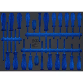   BGS technic 3/3 Szerszámtálca szerszámkocsikhoz, üresen: csavarhúzók számára (nem tartozék) (BGS 4014-5)