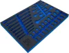 BGS technic 3/3 Szerszámtálca szerszámkocsikhoz, üresen: villás- / csillag- / racsnis kulcsok számára (nem tartozék) (BGS 4016-5)