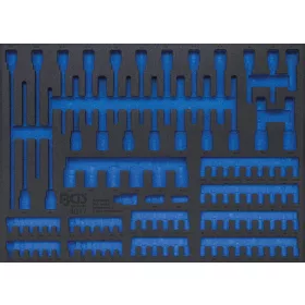   BGS technic 3/3 Szerszámtálca szerszámkocsikhoz, üresen: bitek és bitfejek számára (BGS 4017-5)