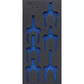  BGS technic 1/3 Szerszámtálca szerszámkocsihoz, üresen: 6 részes precíziós fogó készlethez (nem tartozék) (BGS 4024-1)