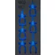 BGS technic 1/3 Szerszámtálca szerszámkocsihoz, üresen: 6 részes precíziós fogó készlethez (nem tartozék) (BGS 4024-1)