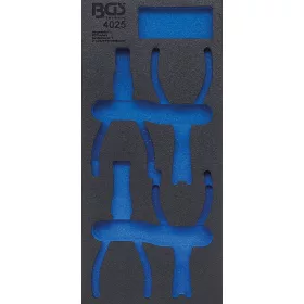   BGS technic 1/3 Szerszámtálca szerszámkocsihoz, üresen: 4 részes Seeger-gyűrű fogó készlethez (nem tartozék) (BGS 4025-1)