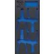 BGS technic 1/3 Szerszámtálca szerszámkocsihoz, üresen: 4 részes Seeger-gyűrű fogó készlethez (nem tartozék) (BGS 4025-1)
