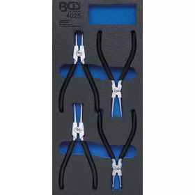   BGS technic 1/3 Szerszámtálca szerszámkocsihoz: 4 részes Seeger-gyűrű fogó készlettel (BGS 4025)
