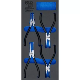   BGS technic 1/3 Szerszámtálca szerszámkocsihoz: 4 részes Seeger-gyűrű fogó készlettel (BGS 4025)