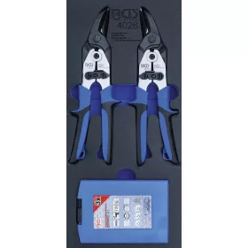  BGS technic 1/3 Szerszámkocsi szerszámkocsihoz: 5 részes lépcsősfúró / lemezvágó olló készlettel (BGS 4026)