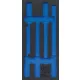 BGS technic 1/3 Szerszámtálca szerszámkocsihoz, üresen: 5 részes reszelő készlethez (nem tartozék) (BGS 4030-1)
