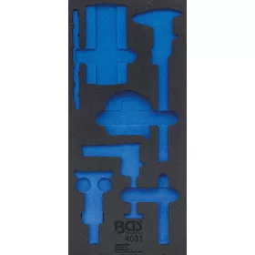   BGS technic 1/3 Szerszámtálca szerszámkocsihoz, üresen: 7 részes mérőszerszám készlethez (nem tartozék) (BGS 4031-1)