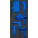 BGS technic 1/3 Szerszámtálca szerszámkocsihoz, üresen: 7 részes mérőszerszám készlethez (nem tartozék) (BGS 4031-1)