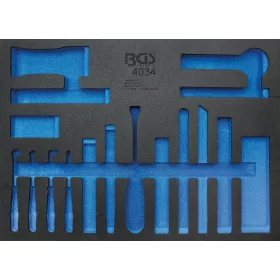   BGS technic 3/3 Szerszámtálca szerszámkocsihoz, üresen: 17 részes ék és kampó készlethez (nem tartozék) (BGS 4034-1)