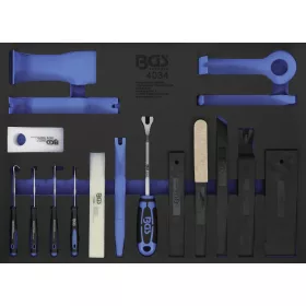   BGS technic 3/3 Szerszámtálca szerszámkocsihoz: 17 részes ék és kampó készlettel (BGS 4034)