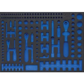   BGS technic 3/3 Szerszámtálca szerszámkocsihoz, üresen: 192 részes Pro Torque® dugókulcs készlethez (nem tartozék) (BGS 4036-1)