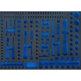   BGS technic 3/3 Szerszámtálca szerszámkocsihoz, üresen: 192 részes Pro Torque® dugókulcs készlethez (nem tartozék) (BGS 4036-1)