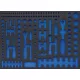 BGS technic 3/3 Szerszámtálca szerszámkocsihoz, üresen: 192 részes Pro Torque® dugókulcs készlethez (nem tartozék) (BGS 4036-1)
