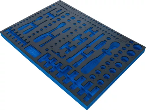 BGS technic 3/3 Szerszámtálca szerszámkocsihoz, üresen: 192 részes Pro Torque® dugókulcs készlethez (nem tartozék) (BGS 4036-1)