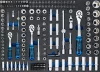 BGS technic 3/3 Szerszámtálca szerszámkocsihoz: 192 részes Pro Torque® dugókulcs készlettel (BGS 4036)