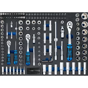   BGS technic 3/3 Szerszámtálca szerszámkocsihoz: 192 részes Pro Torque® dugókulcs készlettel (BGS 4036)