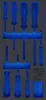BGS technic 1/3 Szerszámtálca szerszámkocsihoz, üresen: 8 részes VDE csavarhúzó készlethez (nem tartozék) (BGS 4037-1)