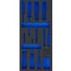 BGS technic 1/3 Szerszámtálca szerszámkocsihoz, üresen: 8 részes VDE csavarhúzó készlethez (nem tartozék) (BGS 4037-1)