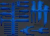 BGS technic 1/3 Szerszámtálca szerszámkocsihoz, üresen: 36 részes kalapács, fogó és csavarhúzó készlethez (nem tartozék) (BGS 4038-1)