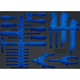   BGS technic 1/3 Szerszámtálca szerszámkocsihoz, üresen: 36 részes kalapács, fogó és csavarhúzó készlethez (nem tartozék) (BGS 4038-1)
