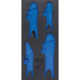   BGS technic 1/3 Szerszámtálca szerszámkocsihoz, üresen: 4 részes Grip fogó készlethez (nem tartozék) (BGS 4040-1)