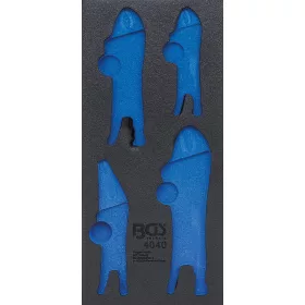   BGS technic 1/3 Szerszámtálca szerszámkocsihoz, üresen: 4 részes Grip fogó készlethez (nem tartozék) (BGS 4040-1)