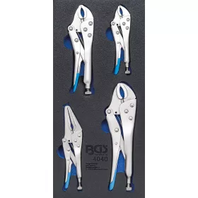   BGS technic 1/3 Szerszámtálca szerszámkocsihoz: 4 részes Grip fogó készlettel (BGS 4040)