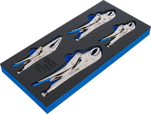 BGS technic 1/3 Szerszámtálca szerszámkocsihoz: 4 részes Grip fogó készlettel (BGS 4040)