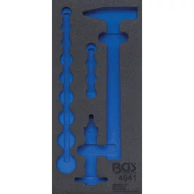   BGS technic 1/3 Szerszámtálca szerszámkocsihoz, üresen: 15 részes lyukasztó készlethez, kalapácshoz (nem tartozék) (BGS 4041-1)