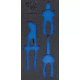  BGS technic 1/3 Szerszámtálca szerszámkocsihoz, üresen: 3 részes fogó készlethez (nem tartozék) (BGS 4042)