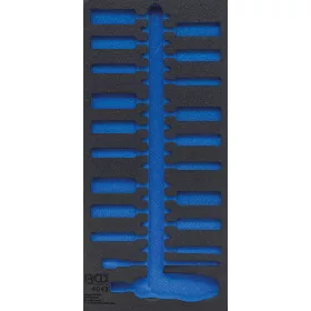  BGS technic 1/3 Szerszámtálca szerszámkocsihoz, üresen: 20 részes kefe készlethez (nem tartozék) (BGS 4043-1)