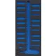 BGS technic 1/3 Szerszámtálca szerszámkocsihoz, üresen: 20 részes kefe készlethez (nem tartozék) (BGS 4043-1)