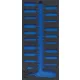 BGS technic 1/3 Szerszámtálca szerszámkocsihoz, üresen: 20 részes kefe készlethez (nem tartozék) (BGS 4043-1)
