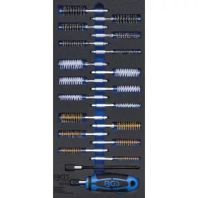   BGS technic 1/3 Szerszámtálca szerszámkocsihoz: 20 részes kefe készlettel (BGS 4043)