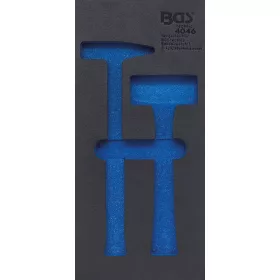  BGS technic 1/3 Szerszámtálca szerszámkocsihoz, üresen: 2 részes lakatos és kőtörő kalapács készlethez (nem tartozék) (BGS 4046-1)