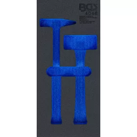   BGS technic 1/3 Szerszámtálca szerszámkocsihoz, üresen: 2 részes lakatos és kőtörő kalapács készlethez (nem tartozék) (BGS 4046-1)