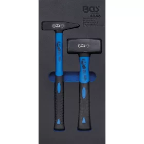   BGS technic 1/3 Szerszámtálca szerszámkocsihoz: 2 részes lakatos és kőtörő kalapács készlettel (BGS 4046)