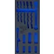 BGS technic 1/3 Szerszámtálca szerszámkocsihoz, üresen: 13 részes fékcsőkulcs és 3/8" speciális dugókulcs készlethez (nem tartozék) (BGS 4048-1)
