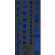 BGS technic 1/3 Szerszámtálca szerszámkocsihoz, üresen: 26 részes 3/8" dugókulcs készlethez (nem tartozék) (BGS 4052-1)